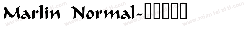 Marlin Normal字体转换